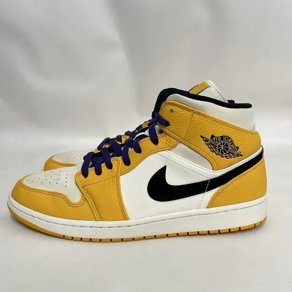 Nike Air Jordan 1 Mid Retro “Lakers/Purple & Gold”